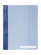 Durable Sichthefter mit Beschriftungsfenster, Hartfolie, DIN A4 überbreit, blau