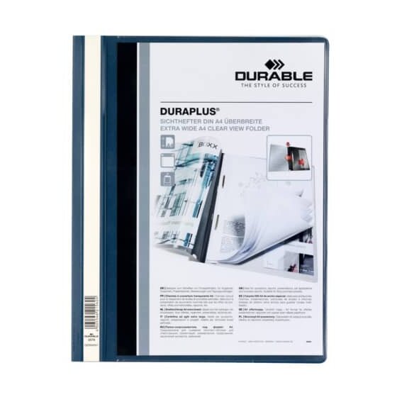 Durable Angebotshefter DURAPLUS® - strapazierfähige Folie, A4+, dunkelblau