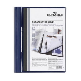 Angebotshefter Duraplus® deLuxe, für DIN A4 Überbreite, inkl. Abheftschieber, dunkelblau