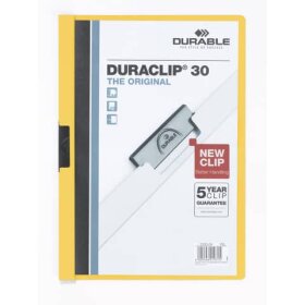 Durable Klemm-Mappe DURACLIP® 30 - A4, gelb