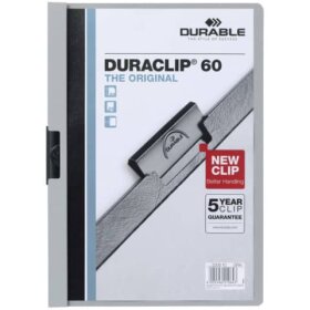 Durable Klemm-Mappe DURACLIP® 60 - A4, grau