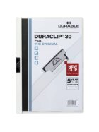 Durable Klemm-Mappe DURACLIP® 30 PLUS - A4, weiß