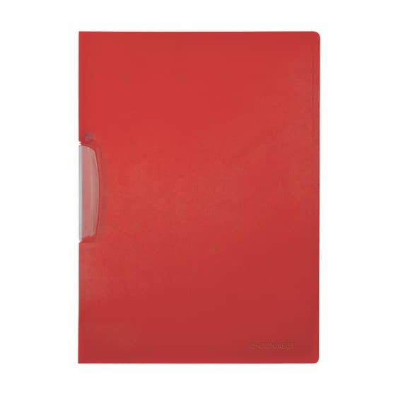 Q-Connect® Klemmmappe - rot, Fassungsvermögen bis 25 Blatt