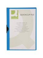 Q-Connect® Klemmmappe - blau, Fassungsvermögen bis 30 Blatt