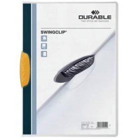 Durable Klemm-Mappe SWINGCLIP® - 30 Blatt, gelb
