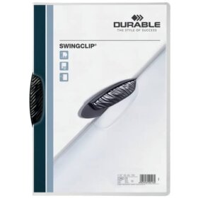 Durable Klemm-Mappe SWINGCLIP® - 30 Blatt, schwarz