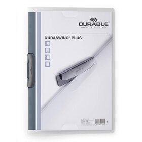 Durable Klemm-Mappe DURASWING® PLUS, DIN A4, transparent