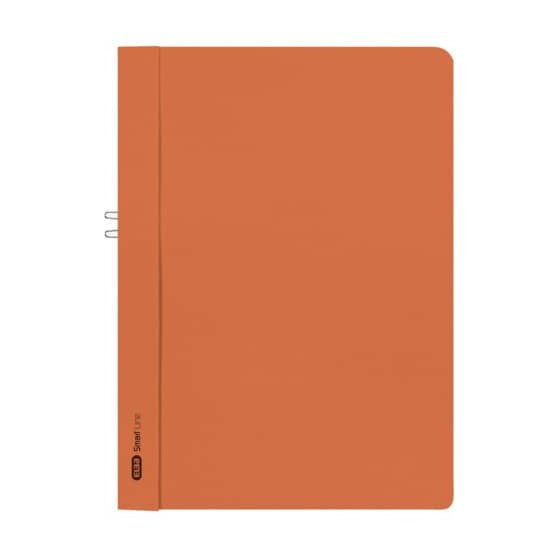Elba Klemmhandmappe ohne Deckel - A4, 10 Blatt, Manilakarton (RC), orange