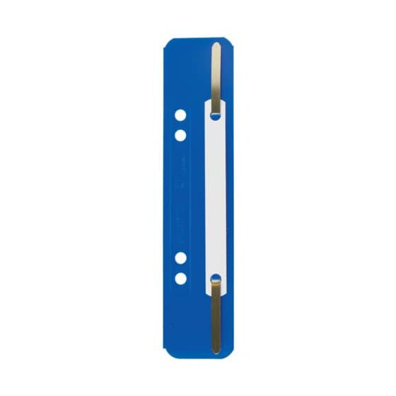 Leitz 3710 Einhänge-Heftstreifen PP, kurz - blau, 25 Stück