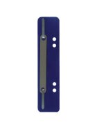 Q-Connect® Heftstreifen Kunststoff, kurz - Deckleiste aus Metall, dunkelblau, 25 Stück