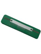 Q-Connect® Heftstreifen Kunststoff, kurz - Deckleiste aus Kunststoff, hellgrün, 25 Stück