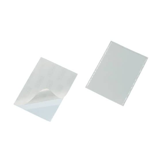 Durable Selbstklebetasche POCKETFIX® - 93x62 mm, seitlich offen, transparent, 100 Stück