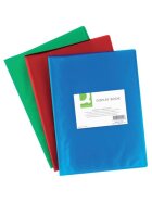 Q-Connect® Sichtbuch - 20 Hüllen, PP transluzent, 250 mym, grün