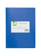 Q-Connect® Sichtbuch - 20 Hüllen, Einband PP, 450 mym, blau