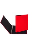 Pagna® Ringbuch Basic Colours - A4, 4-Ring, Ring-Ø 25mm, rot