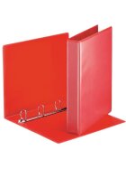 Esselte Ringbuch Präsentation, mit Taschen, A4, PP, 4 Ringe, 30 mm, rot