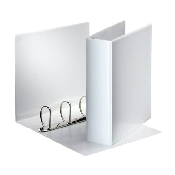 Esselte Ringbuch Präsentation, mit Taschen, A4, PP, 4 Ringe, 60 mm, weiß
