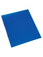 Q-Connect® Ringbuch transparent - A4, 2-Ring, Ring-Ø 16 mm, blau-transparent