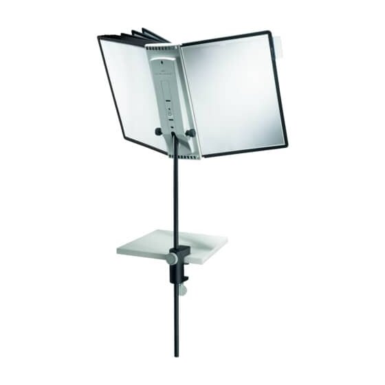 Durable Sichttafelsystem SHERPA® Desk Clamp 10 - 10 Tafeln, schwarz/grau