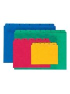 Pagna® Kartei-Leitregister A - Z - für Größe A6 quer, blau