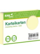 RNK Verlag Karteikarten - DIN A7, blanko, gelb, 100 Karten
