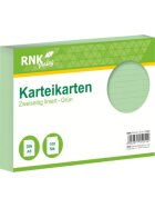 RNK Verlag Karteikarten - DIN A5, liniert, grün, 100 Karten