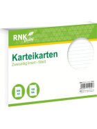 RNK Verlag Karteikarten - DIN A5, liniert, weiß, 100 Karten