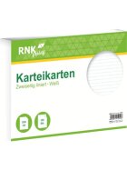 RNK Verlag Karteikarten - DIN A4, liniert, weiß, 100 Karten