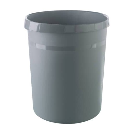 HAN Papierkorb GRIP KARMA - 18 Liter, rund, 100% Recyclingmaterial, öko-dunkelgrau