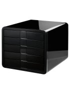HAN Schubladenbox i-Box - A4/C4, 5 geschlossene Schubladen, schwarz