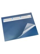 Läufer Schreibunterlage DURELLA DS - mit Vollsichtauflage, Kalender, 65 x 52 cm, blau