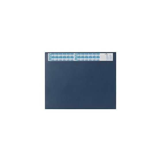 Durable Schreibunterlage mit Jahreskalender - PVC, 650 x 520 mm, dunkelblau
