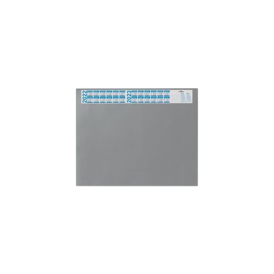 Durable Schreibunterlage mit Jahreskalender - PVC, 650 x 520 mm, grau