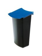 HAN Abfalleinsatz MONDO mit Deckel, 3 Liter, schwarz-blau