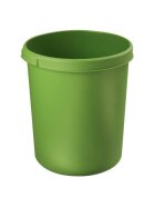 HAN Papierkorb KLASSIK - 30 Liter, rund, 2 Griffmulden, extra stabil, grün