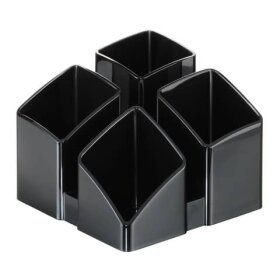 HAN Schreibtisch-Köcher SCALA - 4 Fächern, schwarz