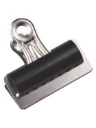 Q-Connect® Briefklemmer - 75 mm, Klemmvolumen 20 mm, schwarz, 10 Stück