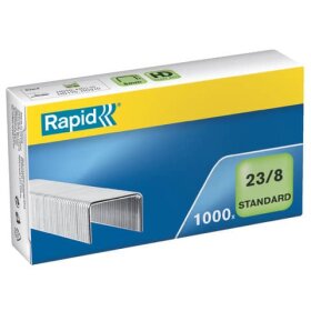 Rapid® Heftklammern 23/8mm Standard, verzinkt, 1000...