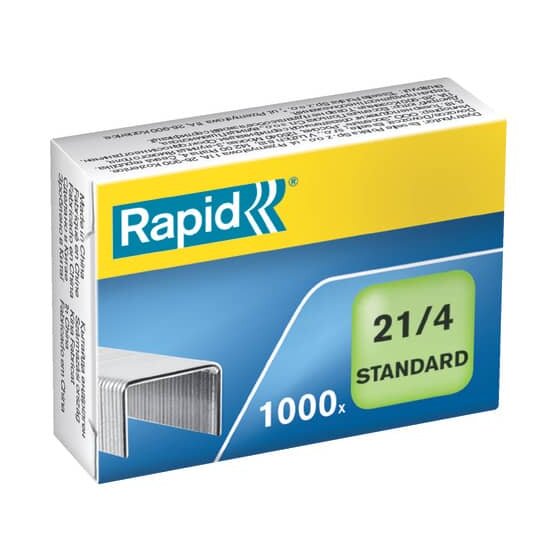 Rapid® Heftklammern 21/4mm Standard, verzinkt, 1000 Stück