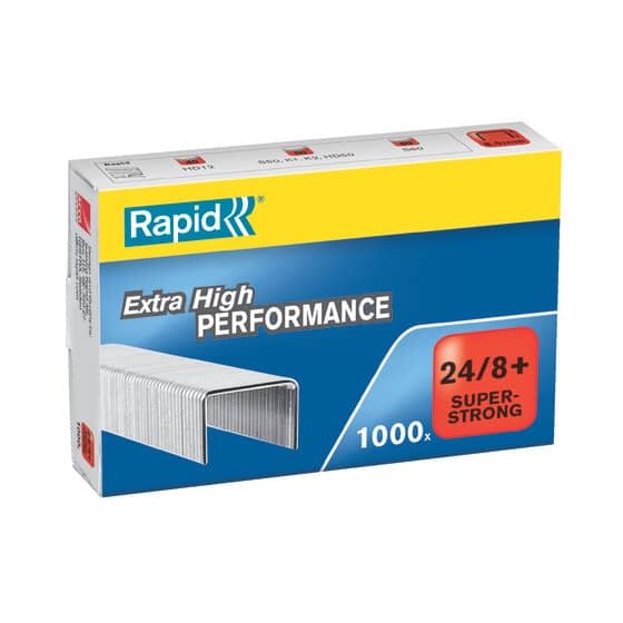 Rapid® Heftklammern 24/8+mm Super Strong, verzinkt, 1000 Stück