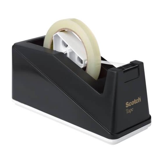 Scotch® Tischabroller C10 - Klebefilm bis Bandgröße 66 m x 25 mm, schwarz