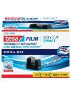 tesa® Tischabroller Easy Cut® Smart ecoLogo® - inkl. 1 Rolle Klebefilm kristall-klar