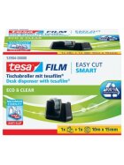 tesa® Tischabroller Easy Cut® Smart ecoLogo® - inkl. 1 Rolle Klebefilm Eco & Clear
