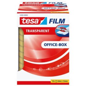 tesa® Klebefilm Office Box - transparent, 12 mm x 66...