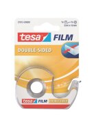 tesa® Klebefilm doppelseitig - 12 mm x 7,5 m, inkl. Einwegroller