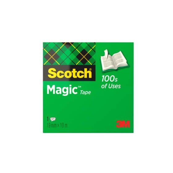Scotch® Klebeband Magic™ 810, Zellulose Acetat, unsichtbar, beschriftbar, 10 m x 19 mm
