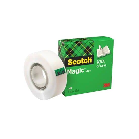 Scotch® Klebeband Magic™ 810, Zellulose Acetat, unsichtbar, beschriftbar, 33 m x 19 mm