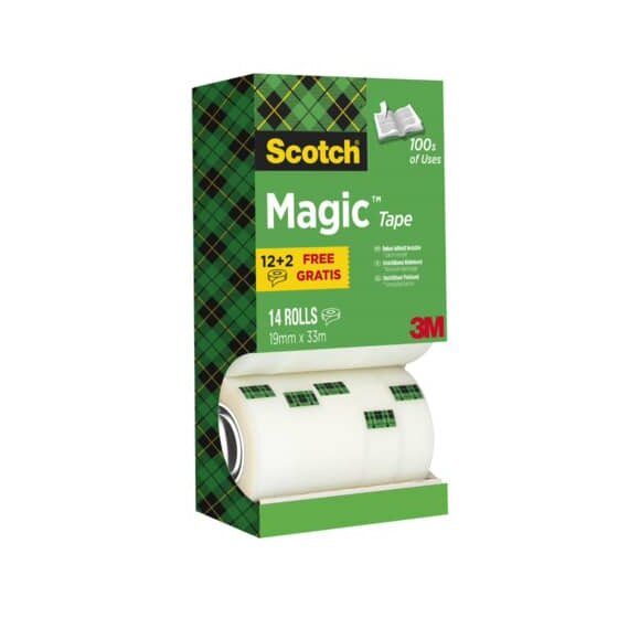 Scotch® Klebeband Magic™ 810 - beschriftbar, 33mx19mm, 14 Rollen