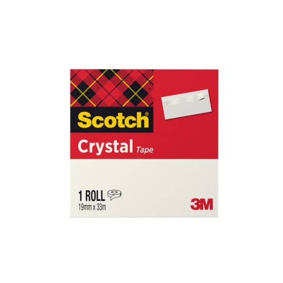Scotch® Klebeband Crystal Clear 600, Zellulose Acetat, 10 m x 19 mm