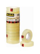 Scotch® Klebeband Transparent 550, Polypropylenfolie, 33 m x 12 mm, 12 Rollen